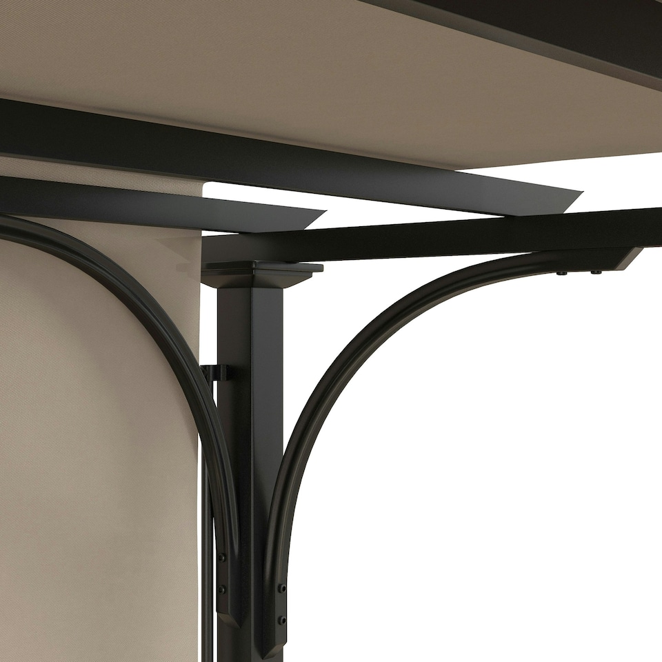 image 1 of Outsunny Outdoor Pergola Garden Sun Shade Patio Canopy Shelter