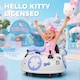 image 4 of AIYAPLAY Hello Kitty Kids Ride on Bumper Car with Remote Control, White