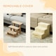 image 5 of PawHut Three-Step Portable Dog Stairs with Washable Plush Cover