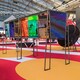 image 4 of 50 Metres Exhibition Quality Ribbed Heavy Duty Red Carpet Runner 2 Metres Wide