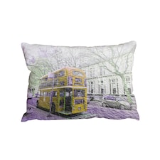 Cushions - London bus YELLOW rear (Cushion) | Multi