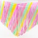 image 1 of Pastel Rainbow Plastic Fringe Table Skirt 160cm x 70cm