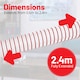image 3 of Reliapart Vacuum Cleaner Main Hose Compatible for Dyson UP24 - 969373-01