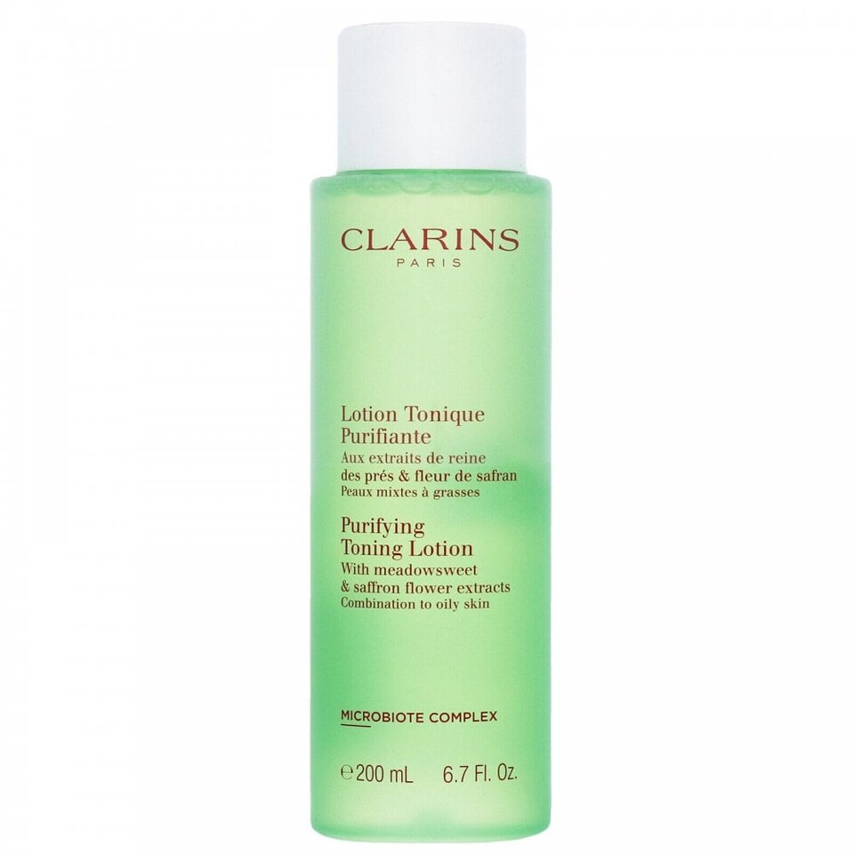 image 1 of Clarins Purifying Toning Lotion 200ml - Alcohol-Free Toner for Combination to Oily Skin