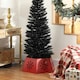 image 6 of HOMCOM Hexagon Christmas Tree Base Cover with Hollow Snowflake Patterns Red