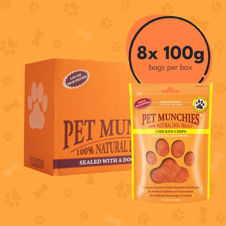 image 1 of Pet Munchies Chicken Chips - 2 x (Box of 8)
