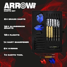 XQ Max - Set of Darts (3x18g) with extra Flights and Stems - Tesco