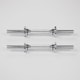 image 2 of Phoenix Fitness Dumbbell Handles 35cm | Silver