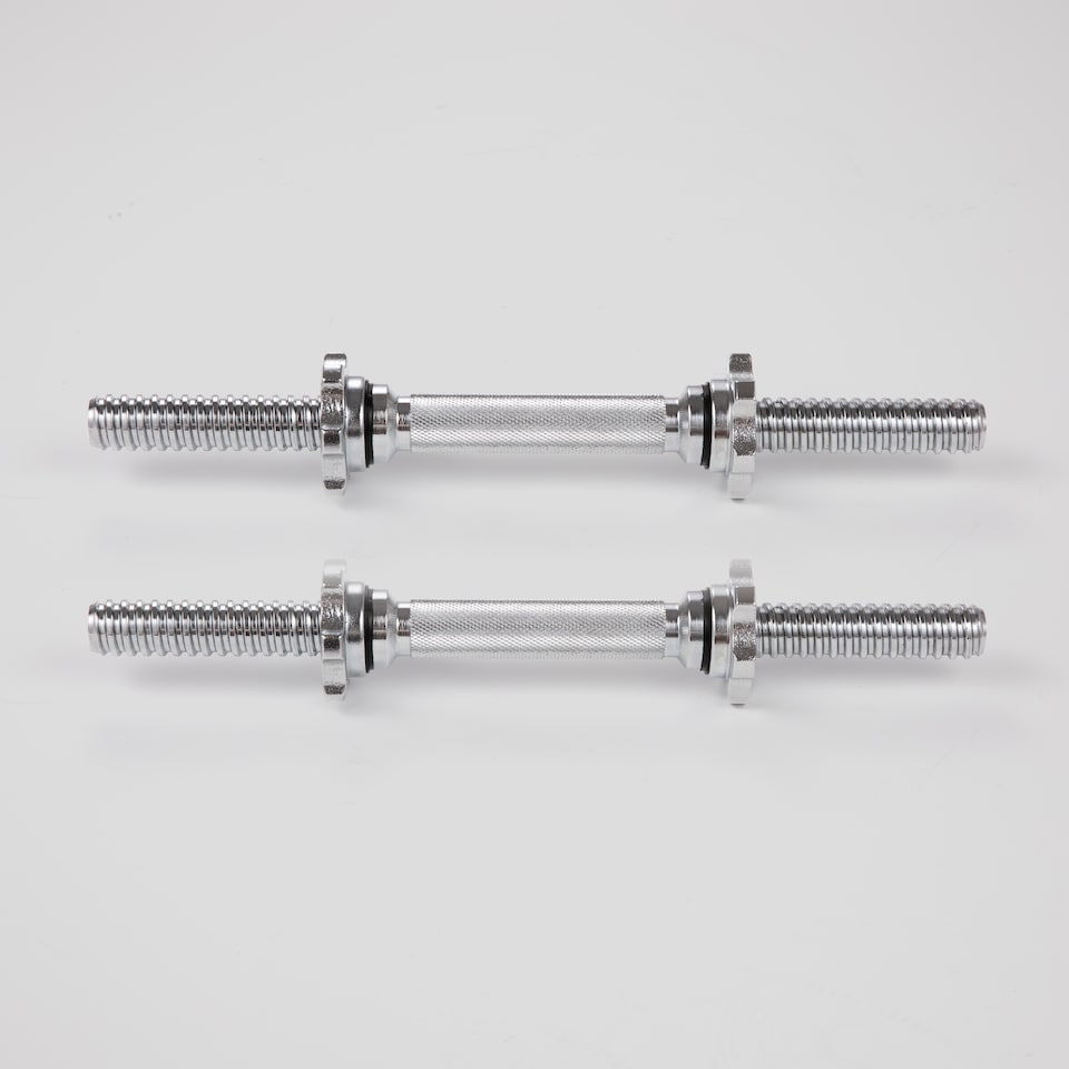 image 1 of Phoenix Fitness Dumbbell Handles 35cm | Silver
