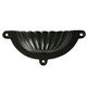 image 3 of Hammer & Tongs Fluted Cabinet Drawer Pull - W130mm x H60mm - Black Black