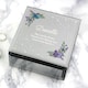 image 5 of Personalised Butterfly Diamante Glass Trinket Box