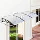 image 7 of Outsunny Door Canopy Outdoor Awning Rain Shelter for Window Porch 303x96 Clear Clear | Clear