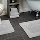 image 3 of Luxury Zero Twist Egyptian Cotton Bath Towels 70 x 120cm - Pack of 2 Silver | Dove Grey | Bath towel