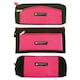 image 3 of Just Stationery Assorted Shaped Glitter Pencil Case - Pink/Black single supplied