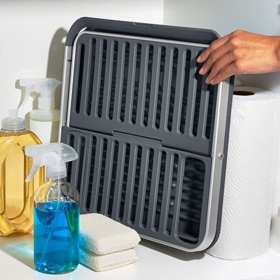 image 1 of OXO Good Grips Folding Dish Rack