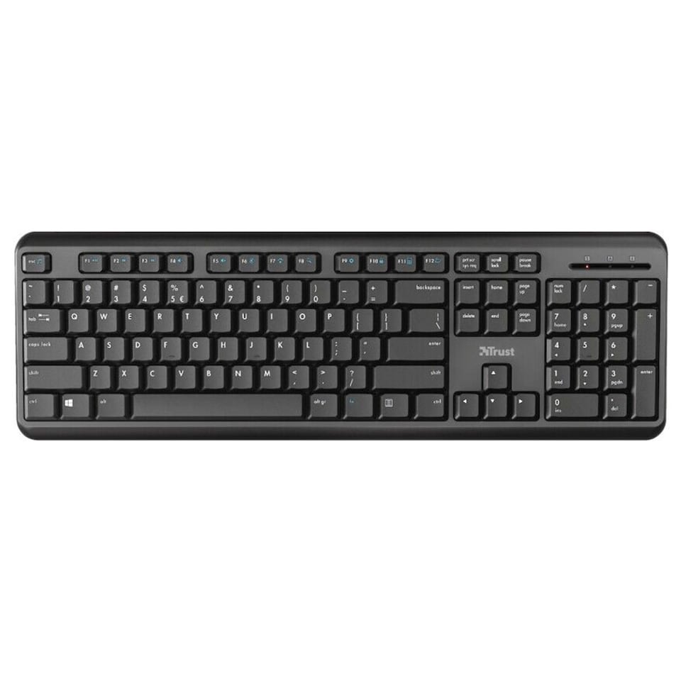 image 1 of Trust TK-350 keyboard RF Wireless QWERTY UK English, USB Type A, Black - 24417