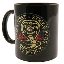 Cobra Kai Strike First No Mercy Mug - Black/Yellow - One Size
