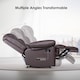 image 4 of Rattantree PU Leather Recliner Chair Manual Reclining Armchair