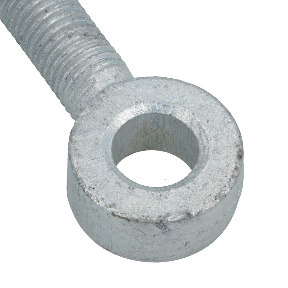 image 1 of Swing Gate Long Eye Bolts Hinge + Nuts Adjustable Zinc Plated 16 x 100mm 1pc Silver