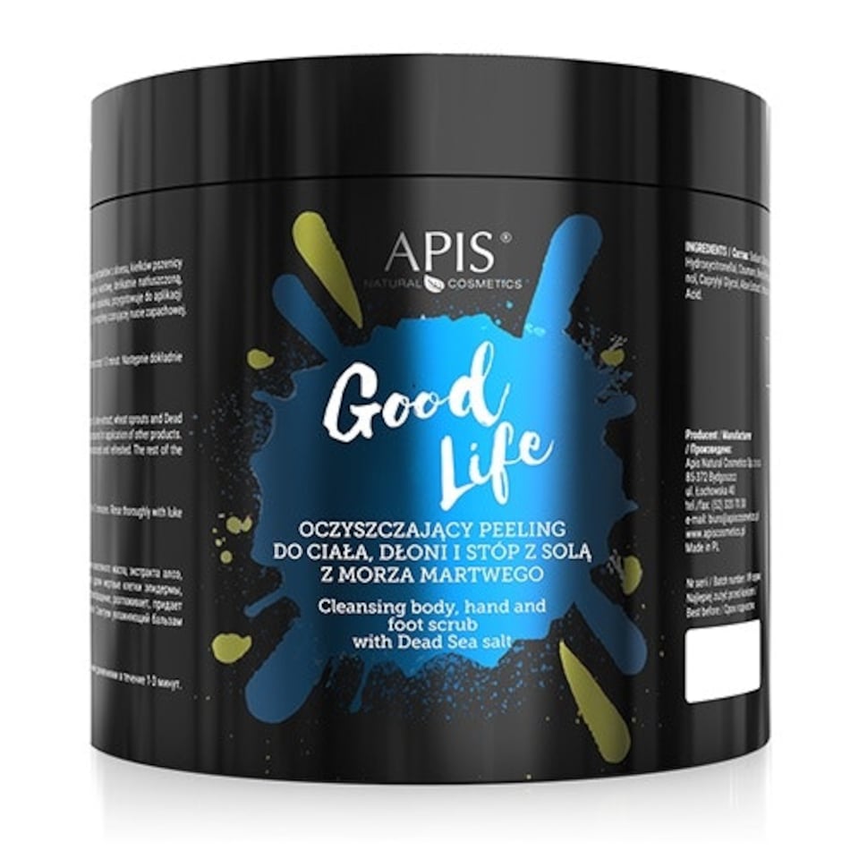 image 1 of Apis Good Life Cleansing Body Hand Foot Scrub with Dead Sea Salt 700g