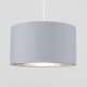 image 2 of ValueLights Reni Large Grey And Chrome Ceiling Pendant Shade