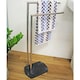 image 2 of Showerdrape Octavia Grey Marble & Chrome Freestanding Towel Stand