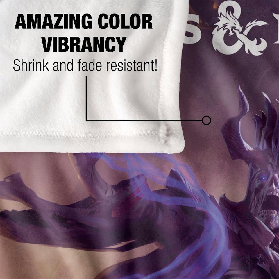 image 1 of Dungeons & Dragons Dungeon Master´s Guide Art Blanket - White - One Size