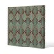 image 1 of Green Geometric Rays (Canvas Print) 61 x 61 x 4cm