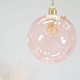 image 5 of ValueLights Frenchie Pink Tinted Glass Globe Gold Easy Fit Shade and Bulb