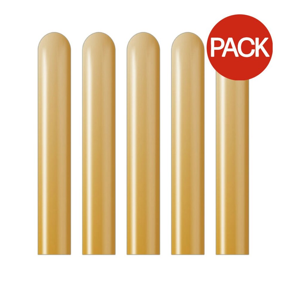 image 1 of Kalisan Latex Mirror Modelling Balloons (Pack of 50) - Gold - One Size