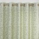 image 5 of Sade - Fully Lined Floral Curtains - Eyelet - Polycotton (Green, 66'' x 54'' - 168cm x 137cm (Pair))