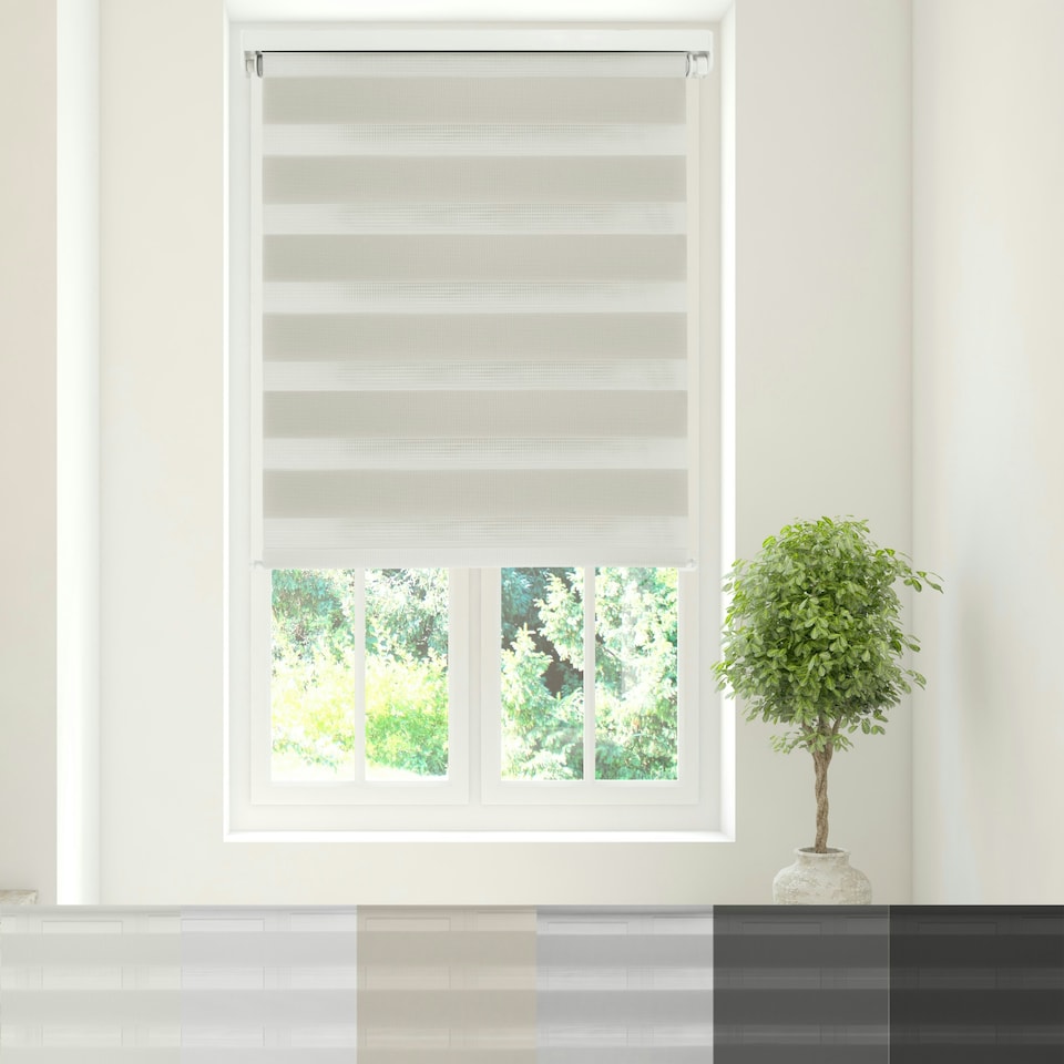 image 1 of Day/Night Roller Blind 40cm x 210cm Cream | Natural