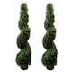 image 1 of Leaf 120cm Outdoor Spiral Buxus Artificial Tree UV Resistant | Green | 4ft