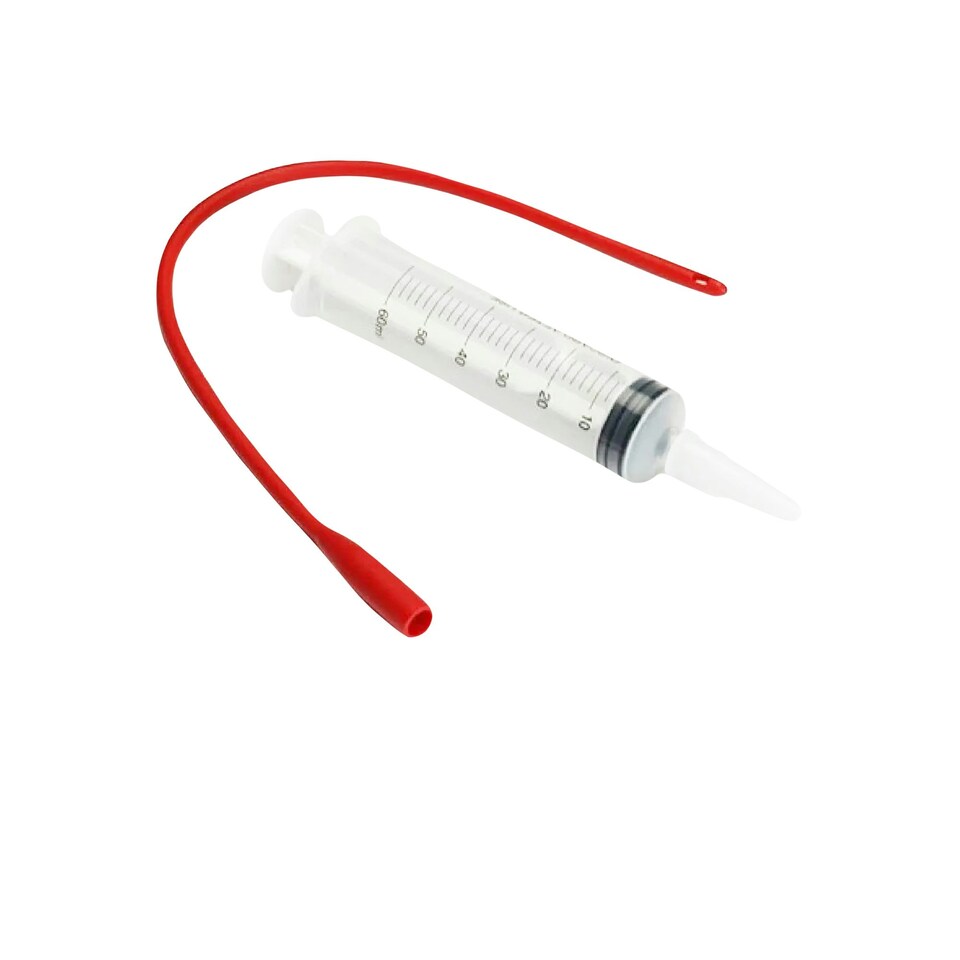 image 1 of Nettex Colostrum Livestock Syringe - White/Red - One Size