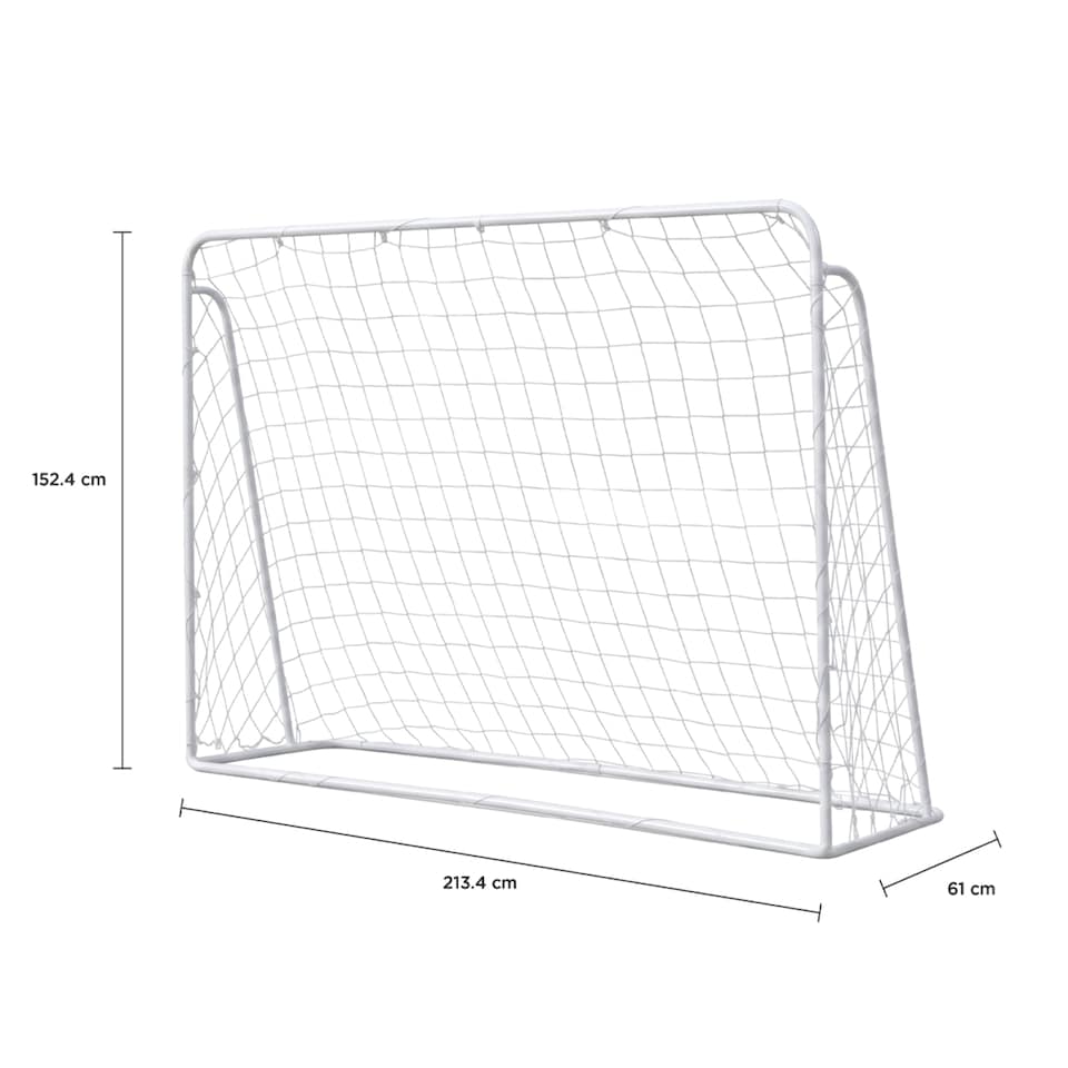 image 1 of Charles Bentley 7ft x 5ft Metal Football Goal Posts Net