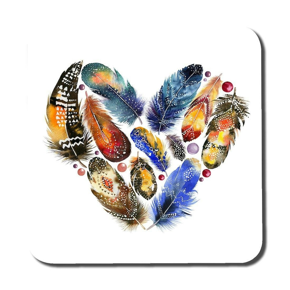 image 1 of Boho tribal heart (Coaster)
