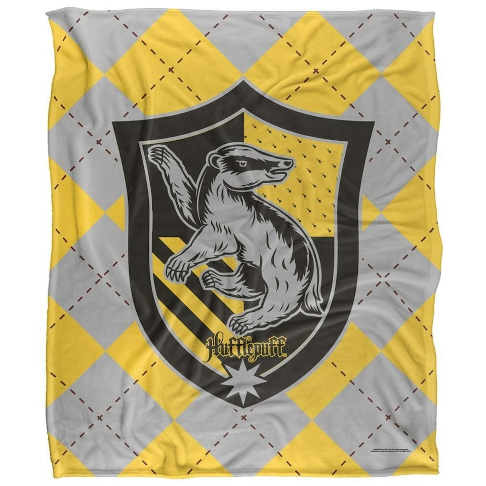 image 1 of Harry Potter Hufflepuff Blanket - Multicoloured - One Size