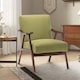 image 2 of Fabric Cotton Lime Green Selma Accent Chair