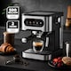 image 2 of GEEPAS 5 In 1 Espresso Coffee Machine with Milk Frother 20 Bar 1350W - Silver