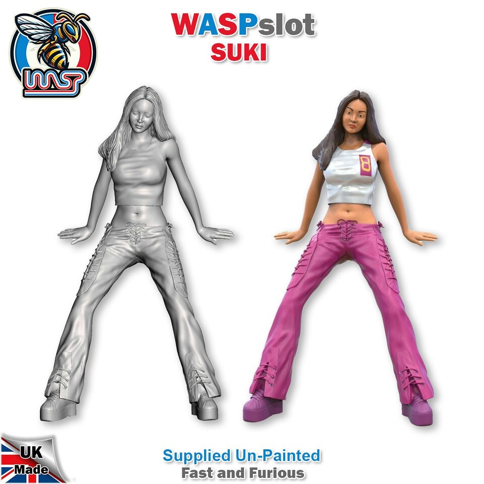 image 1 of Suki Fast and Furious Unpainted Figure 1:24 Scale Wasp S 24