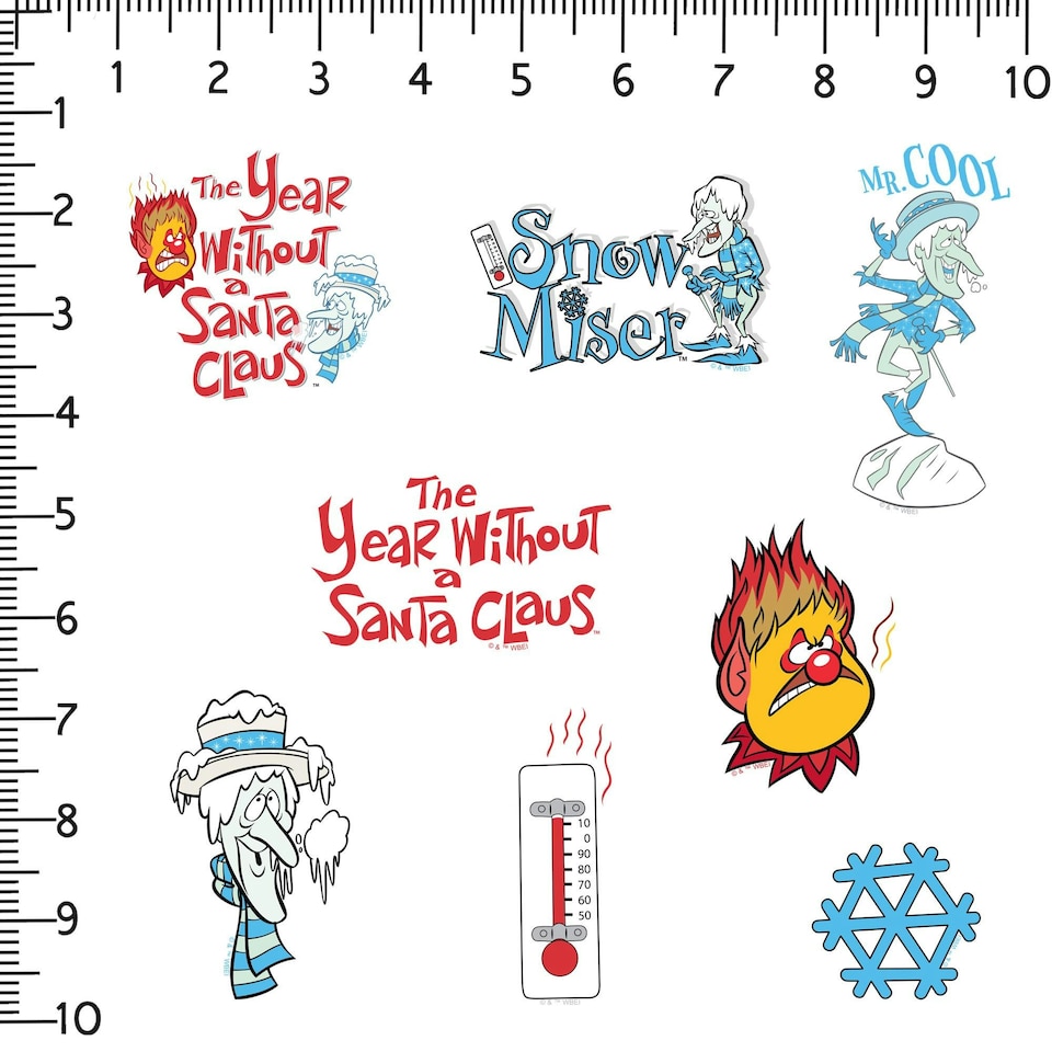 image 1 of The Year Without A Santa Claus Deluxe Stickers (Pack of 100) - Multicoloured - One Size