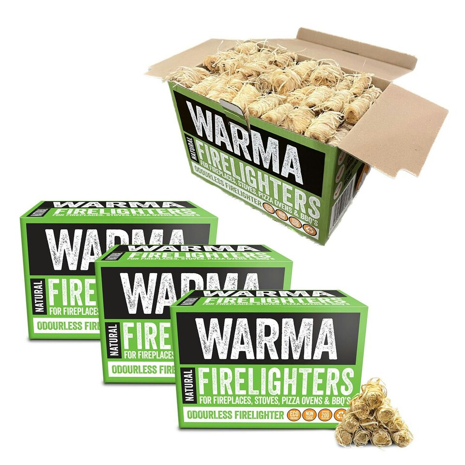 image 1 of Warma Natural Eco Wood Wool Firelighters - 800 Pieces