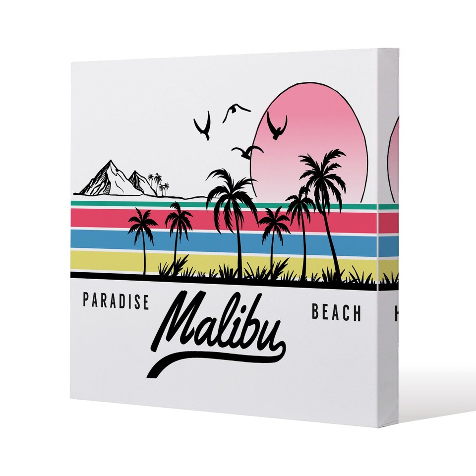 Malibu (Canvas Print) / 127 x 127 x 4cm | Multi