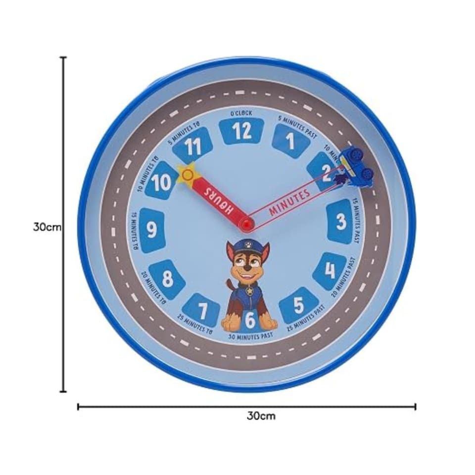 image 1 of Widdop Gifts Paw Patrol Chase Wall Clock