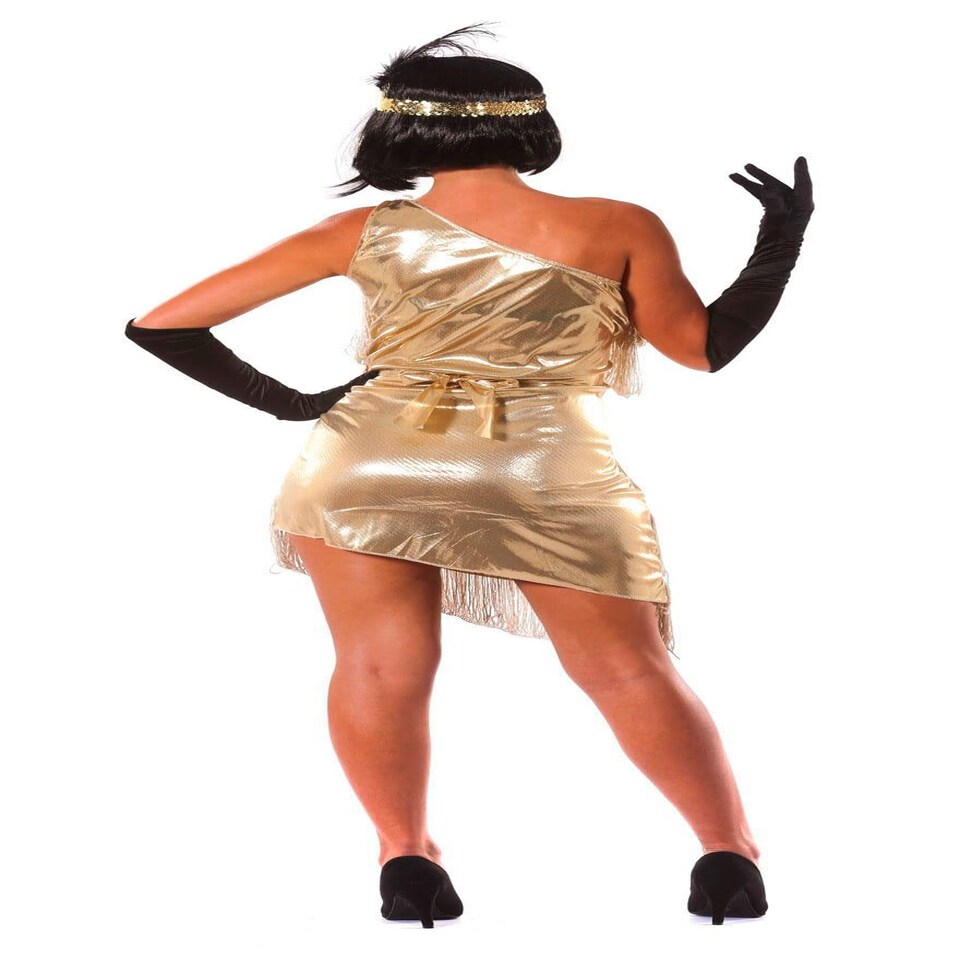 image 1 of Fancy Dress Adult Charleston Gold - M
