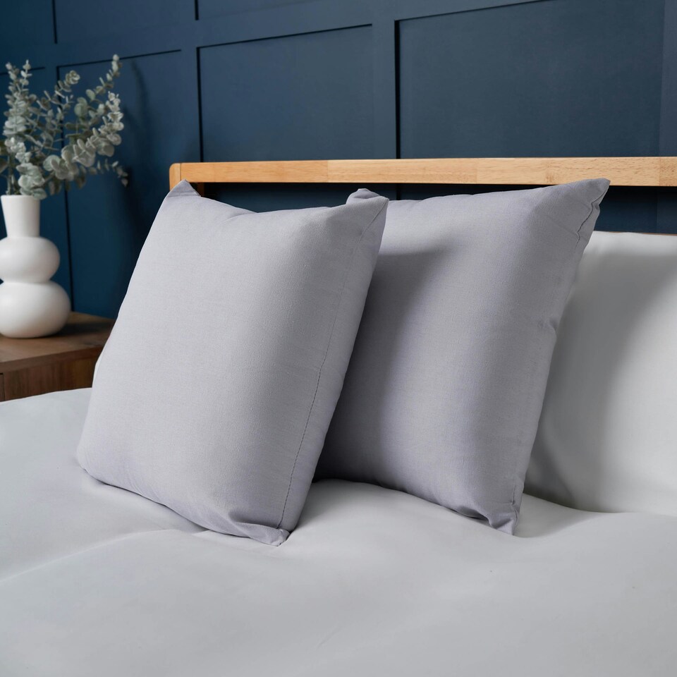 image 1 of BHS Twin Pack of Cushions, Grey