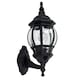 image 5 of ValueLights Black Windsor Outdoor Wall Light with 6W Warm White Bulb | Black