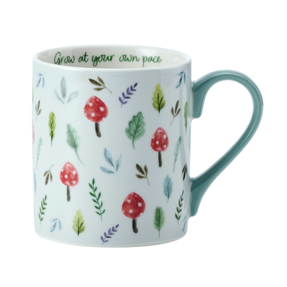 image 1 of Mikasa Mushroom Straight-Sided Porcelain Mug, 280ml White
