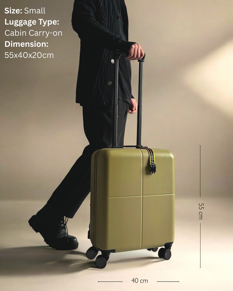 image 1 of Premium 100% Makrolon PC 2 PCS Suitcase Set | Vanity + Cabin Luggage
