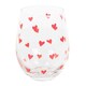 image 2 of Heart Print Stemless Glass